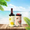 16oz Sublimation Blank tumblers Skinny 4 in 1 Can Cooler with 2 lid Stainless Steel Double Wall Insulated Beer Bottles Coolers Slim Can Holder for Drinks