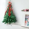 Julekorationer 1 st stor båge hängande jul trädtopp bowknot ornament 2024 år noel navidad fest heminredning leveranser