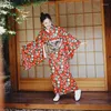 Abbigliamento etnico Splendido Kimono giapponese Abito tradizionale Cosplay Yukata femminile Donne Haori Giappone Geisha Costume Obi Kimono Donna Accappatoio