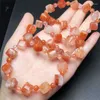 Link Armbänder Natürliches rotes Haar Würfel Armband Mode Edelstein Kristall Schmuck Armreif für Frauen Heilung Böhmen Urlaub Geschenk 1 Stück