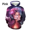 Herrtröjor anime blekt 3D -tryck mode kvinnor långärmad hoodie tröja pullover kurosaki ichigo toppar y2k