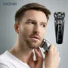 Electric Shavers Enchen Blackstone Electrical Rotary Shaver For Men 3D Floating Blade Washable Type USB RECHARGEABLE RACHAVING BEARD MASHINE 230925