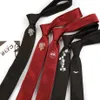 Hommes Skinny Cravates Noir Rouge Polyester Soie Floral Jacquard Étroit 5 cm Cravate Cravate Parti Gravata Hommes Cravates Mariage D'affaires 274V