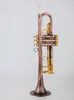 Il belin Musical Instruments Brass Bb Trumpet Unique Antique Copper Simulation Surface Small Bb Trumpet inventory