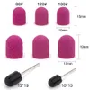 Nail Manicure Set 10pcs Ceramic Nail Drill Bit 10*1513*19 Nail Sanding Caps With Rubber UV Gel Acrylic Polish Remover Nails Accessories And Tool 230925