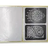 Outros suprimentos de maquiagem permanente 58 PCS 10 páginas A4 tamanho flor coruja pena crânio espírito indiano perna henna papel braço tatuagem estêncil para kits de pintura designer livro 230925