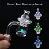 Gros Quartz Banger Carb Cap Set 25mm Quartz Nail Brûleur À Huile Tuyau 10mm 14mm 18mm Mâle Femelle Terp Flat Top Bangers pour Dab Rigs Verre Bongs Accessoires