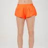 Kvinnors shorts andas snabbtorkande sportshorts utskärmningsnät Reflekterande strip shorts midjesäkra byxor