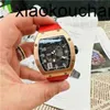 Milles Watch Automatic Superclone KV Factory RM005 18K Gold Clockcarbon Fiber Sapphire Ship by FedExf4e62TBH2TBH