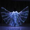 Autres fournitures de fête d'événement Danse du ventre LED Ailes de papillon Fête Festival Performance Fluorescen Isis Ailes Danse du ventre Costumes de carnaval Spectacles pour adultes 230926