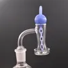 Najtańszy kwarcowy Banger Banger Burner z szklanymi marmurowymi łańcuchami czapka 10 mm 14 mm 18 mm samca rura paląca dla samica do dab rig bong dhl za darmo