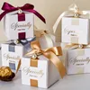 Autres fournitures de fête d'événement Boîte de bonbons carrée de luxe avec perles Anniversaire de mariage Noël Saint-Valentin Fête Boîte de bonbons Accepter la personnalisation privée 230926