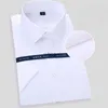 Men's Dress Shirts Mode homme pur coton affaires chemises habillées pour homme chemise à manches courtes blanc classique Social décontracté chemise ajustée S-8XL YQ230926