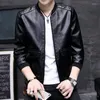 Men's Fur Lether Coat Spring Bomber Zipper Jacket Male Casual Streetwear Hip Hop Slim Fit Pilot Men Clothing Plus Size Y