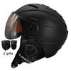 Skihelme LOCLE Skihelm Winter Outdoor Sports Männer Frauen Skihelm Skifahren Snowboard Schnee Skateboard Helm Mit Schutzbrille Visier 230925