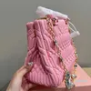 Ontwerper - Tote Bag Avondbakken Dames Ontwerpers Handtas Keten Crossbody Tassen Vrouwelijke lederen handtas Roze schoudertas