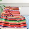 Table Runner Rainbow Table Runner Stripe Table Runners with Tassel Mexican Tablecloth for Wedding Party Cotton Tablecloth Flag 35x213cm 230926