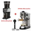 Macchina per caffè semiautomatica da 20 bar di BioloMix, con lancia montalatte a vapore, per espresso, cappuccino, latte e moka