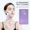 Dispositivi per la cura del viso Pulitore ad ultrasuoni per la pelle Pulitore per acne agli ioni Rimozione di punti neri Peeling Pala Massaggiatore Raschietto Sollevamento 230926