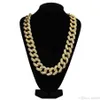 Iced Out Chains Hip Hop-Halskette mit großem Diamant, Mikro-Kubikzirkonia-Kupfer-Anhänger-Halskette, besetzt mit Diamanten, 18-Karat-Vergoldung, Kuba 296C