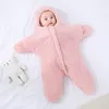 寝袋Happytobias Fluffy Soft Born Baby Sthish Sleepags Sea Star Rap Blankets Bedding Envelope Fleece Infant Sleepsack S06 230926