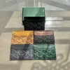 Porta carte di design di lusso 5A Mini Portafoglio Borsa in vera pelle Moda Uomo Donna Portafogli con scatola