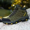 boots women men platform fur snow hiking high-tops grey brown Military green women mens outdoor Trainers sneakers