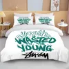 Bedding sets 10 sizes Stu3sy Bedding Set Cartoon Sexy Girls Duvet Cover And Pillowcase Queen King Bed Clothes For Child Adult quilt cover 230926