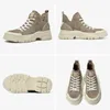 Nette schoenen BeauToday Casual sneakers dames suède ronde neus LaceFree hoge top dames retro mode plat handgemaakt 29575 230925