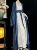 Etniska kläder Kvinnor Hanfu Vintage Fashion Yukata med Belt Novelty Evening Dress Gown Asia Cosplay Costume Performance Robe