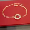 Pulsera de pareja linda Brazalete de mano de diseñador de lujo para mujer Joyería de acero inoxidable joyería amistad compromiso fiesta de bodas bir294W