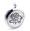 Pendanthalsband 316L Rostfritt stål 12 Leo Zodiac Necklace Essential Oils Diffuser Locket