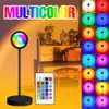 LED-projectoren Nachtlampje Zonsonderganglamp RGB LED-ringlicht Kleurlamp USB Regenbooglamp Bureaudecoratie Huissfeerverlichting