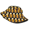 Berets Summer Bier Pattern Bucket Hat For Unisex Beer Beach Foldable Bob Fishing Fisherman Hats Girls Boys Fedoras Cap