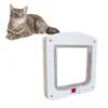 Kattenmanden Controleerbare in- en uitgangsdeur voor huisdieren Veilig gatbenodigdheden Maat S Wit