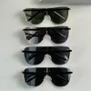 69Z Maska Okulary przeciwsłoneczne Złote Zielona soczewki Sunnies Gafas de Sol Designer Okulary przeciwsłoneczne Occhialia Da Sole Uv400 Ochrona okularu