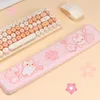 Overige Kantoor Schoolbenodigdheden Grote Kawaii Gaming Muismat Schattig Pastel Roze Sakura Kat XXL Grote Bureaumat Waterbestendig Antislip Laptop Accessoires 230926