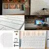 Bakgrundsbilder 10st 3D Stereo Brick Wall Sticker Shop Renovering Waterproof Foam Självhäftande 70x77cm Bakgrund Heminredning