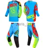 Andra kläder Vuxen motorcykel och byxor MX Motocross Racing Gear Set ATV MTB Dirt Bike Off Road Combos Suit Men's Kit Moto Gear Set X0926