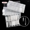 Kunstnagels 240 stks / doos helder transparant extra lang nep volledige dekking tips denim manicure nail art decorat tools