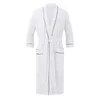 Męska odzież sutowa długie rękawy szlafrok dla mężczyzn grube chłonność w kąpieli terry szata Kimono ręcznik