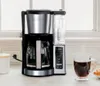 Cafetière Programmable 12 tasses, Carafe en verre, acier inoxydable, cafetière CE250