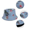 Bérets chapeau de bassin double face casquette de pêcheur pour les activités de plein air des couples