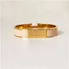 Klassieke armband 18k gouden armband voor mannen emaille dames manchet minnaar 12MM breed met GNAD