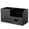 Pencil Cases Fashion Creativity Multifunction Holder Household Office Kitchen Bedroom Desktop Leather Drawer Storage Box 230926