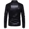 Pelliccia da uomo Cappotti in pelle da uomo di buona qualità Slim Fit Cerniera diagonale Casual PU Giacche Moto Biker Learher e 5XL