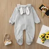 Pajamas Baby Rompers Spring Autumn born Clothes Boys Girls Winter Cute Ear Fleece Jumpsuit Romper Warm Outwear Infant Overalls 230925