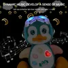 Baby Crawling Toys Musical Penguin Infant poruszanie zabawek do tańca z lekkim maluchem interaktywnym rozwojem