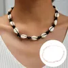 Collier ras du cou à la mode, pendentif coquillage Unique, chaînes en corde, vêtements d'été exquis, cadeaux d'anniversaire pour femmes et filles