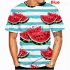 Men's T Shirts 2023 Watermelon Seed Shirt Men/Women Short Sleeve Personality T-Shirt